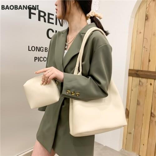 Ladies 2 piece set / suit handbag composite bag set ladies handbag large female shoulder bag purse bag handbag main