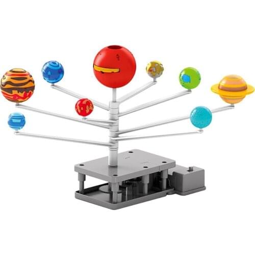 1Set Solar System Nine Planets Model Science Kit DIY Assembly Parent-child Interaction Planetarium Toy Kids Educational Toy