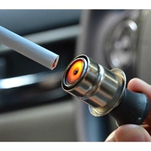 1PC 12V Auto Car Power Plug Socket Output Black Auto Cigarette Lighter Interior Part Ignition 20mm