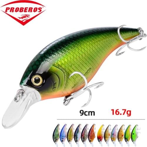 1 PCS Minnow Fishing Lure 90mm 16.7g Crankbait Hard Bait Topwater Artificial Wobbler Bass Japan Fly Fishing handsel Accessories