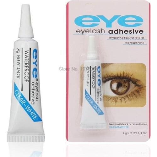 1000pcs Eyelash Glue Clear-white/Dark-black Waterproof Eye Lash Glue False Eyelashes Makeup Adhesive Cosmetic Tools