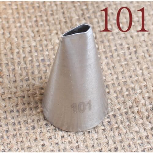 101# 304 Stainless Steel Rose Petals Decorating Nozzle inside and outside Seamless Baking DIY Tool Small Number