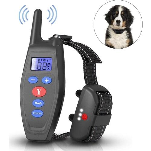 2 in 1 Dog training collar anti bark 800m Remote Contro Electric Shock Vibration sound no barking training dog accessories