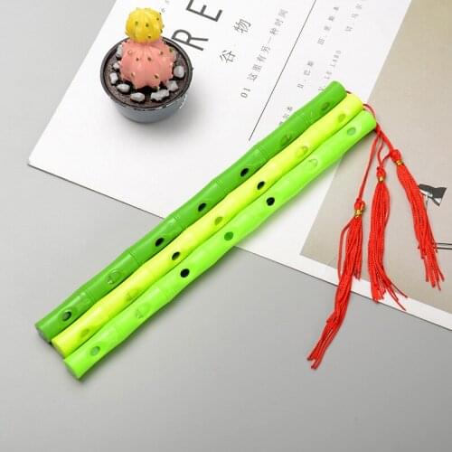 24 PCs Style Creative Fresh Bamboo Neutral Pen Signature Water Bamboo Flute Yayun Neutral Gel Pen Cute Stationary Wholesale