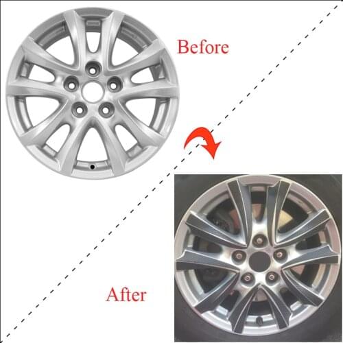 3D 4D Carbon Fiber Black Wheel Stickers DIY Pre-cut Protective Film For MAZDA 3 AXELA 2014-2019 16" Wheel Rims Wrap Decal Vinyl