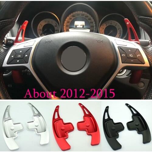 Aluminium DSG steering wheel modified shift paddle accessories for Mercedes benz GLA 2012-2015 SLK W204 AMG A45