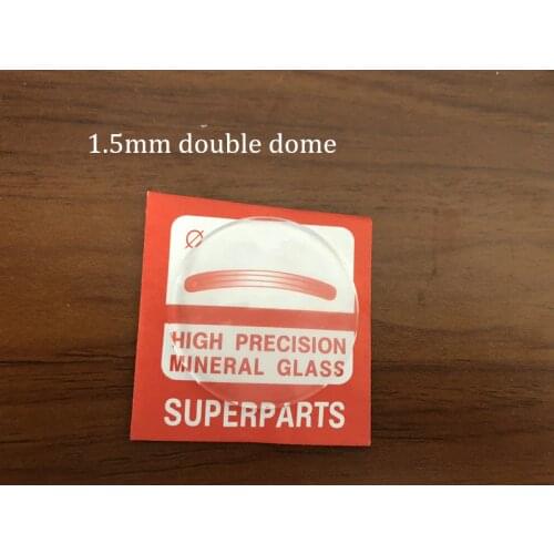 Free Shipping 20pcs 1.5mm Thick Polished Dome Round Mineral Watch Glass Set Select Sizes
