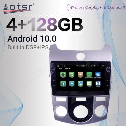 Carplay 128G For Kia Cerato 2 TD 2008 - 2013 Android Radio Tape Recorder Car Multimedia Player Stereo Head Unit GPS Navi No 2din