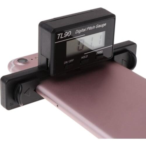 RC Logger TL90 Digital Pitch Gauge LCD Backlight Display Blades Angle Measurement for Align TREX 250 450 500 700 RC Helicopter