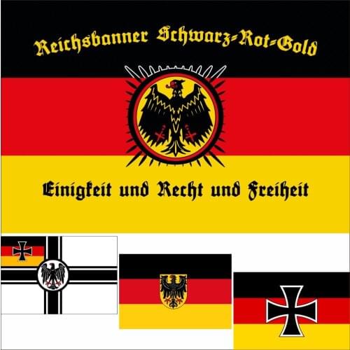 German flag Weimar Republic (1919–1933) 3X5FT 100D Polyester Double Stitched High Quality flag