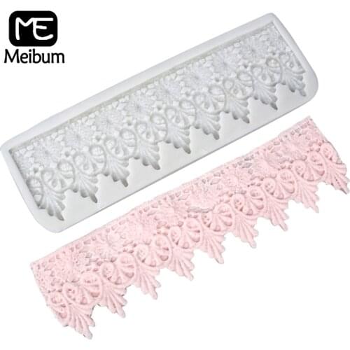 Meibum Cake Decorating Tool Edge Fondant Mold Wedding Party Sugarcraft Pastry Silicone Mould Gumpaste Dessert Baking Tray