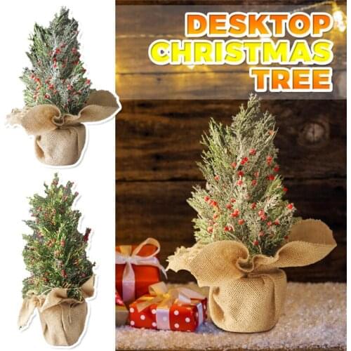 Artificial Christmas Tree Tabletop Mini Christmas Tree Decorations Festival Miniature Tree Christmas Xmas Decoration Party J50