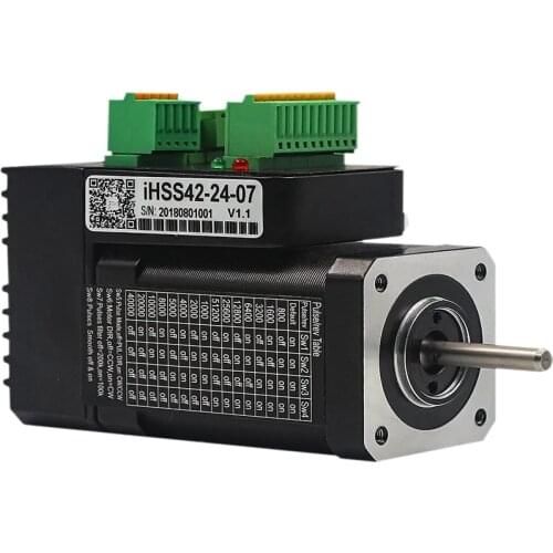 JMC IHSS42-24-07 NEMA17 Integrated Closed Loop Stepper Motor 24V 0.7Nm 2 phase Hybrid stepper servo motor