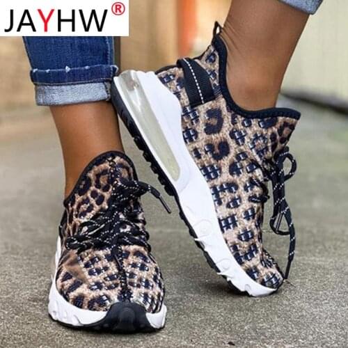 JAYHW Sneakers Women Vulcanized Shoes Female Platform Wedges Women Leopard Casual Ladies Shoes Woman Sneakers Tenis Feminino