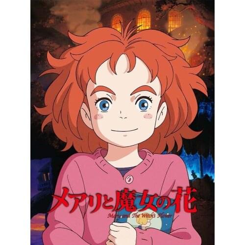 Mary and the Witch 3 Silk Cloth Poster Art Bedroom Decoration