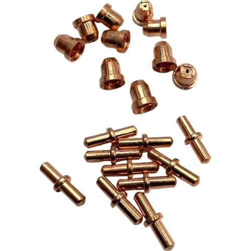 10x 80 Plasma Cutter Nozzle Tips Electrode Durable for Plasma Cutting Parts
