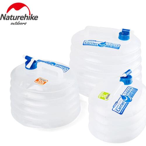Naturehike Outdoor Camping Foldable Bucket Collapsible Water Bag Container Tap Portable Water Bag
