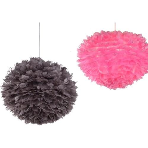 Feather pendant light modern minimalist feather pendant lights creative kids room pendant light romantic princess bedroom lamp