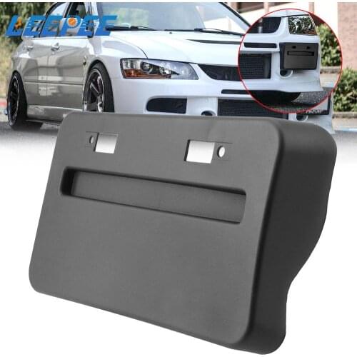 1Pcs License Plate Frame Relocator Base For Mitsubishi Lancer GTS EVO X 2008-2018 Car Accessories ABS Auto Front Bumper Install