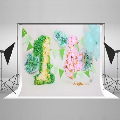 VinylBDS 10X10FT (300X300CM )Children Birthday Fotografia Profissional 1st Newborn Bacckground For Photo Studio Cotton Backdrop