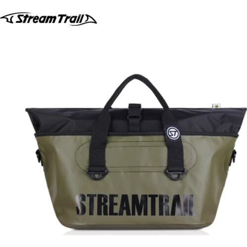 Stream Trail Waterproof Bag Mero Outdoor 23L Shoulder Bag Hand Bag Tote Bag Heavy Duty Water Resistance Roll-Top Closure Daypack