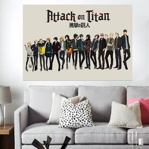 Janpnese Anime Attack on Titan Canvas Painting Poster and Prints Wall Art Bedroom Decor Kids Room Decor Canvas Art Pictures