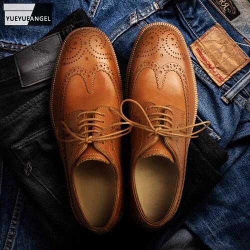 YueYueAngel Brogues For Men