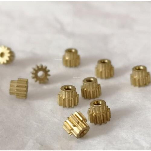 0.35M 12T Metal 1.6mm HOLE Copper reduction gear 4.9mm gear diameter