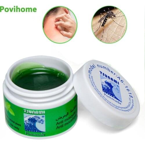 1Pcs 10g 100% Original Thailand Green Herbal Ointment Treatment Mosquito Bites Cold Anti-itch Cream Headache Muscle Rub Aches Oi