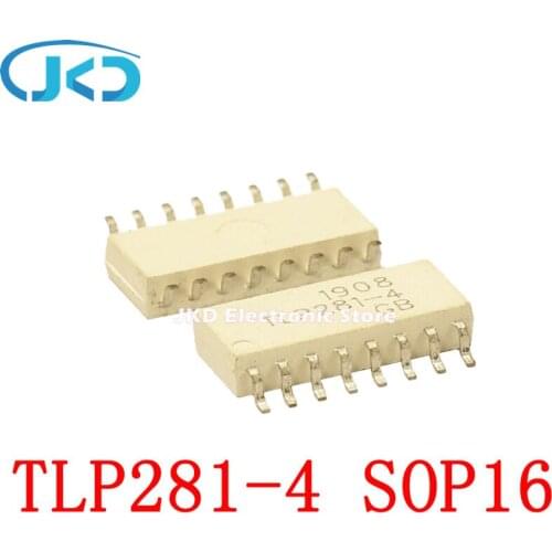 5pcs/lot TLP281-4GB TLP281-4 TLP281 TLP280-4GB TLP280-4 TLP280 TLP283 TLP235 SOP-16 Optocoupler