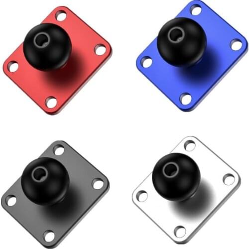 Aluminum Alloy Square Mounting Base with 1 Inch Ball Head Mount for Zumo 400/450/500/550/660 Rider GPS for Motorcycle Bicycle