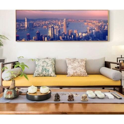 Large Size Posters and Prints Wall Art Canvas Painting Modern World Big City Landscape Pictures for Living Room Decor No Frame