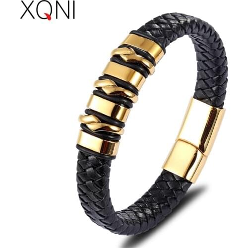 XQNI Genuine Leather Bracelet Geometrically Irregular Graphics Elegant Small Adorn Article Accessories Jewelry Big Discount Gift