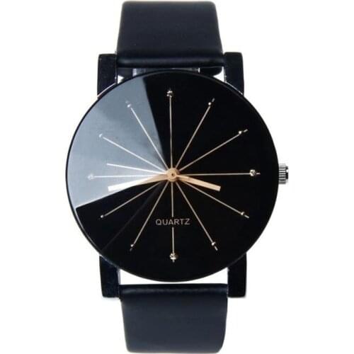 CAY Fashion Watch Women Black Leather Diamond Ladies Quartz Wrist Watches Geneva Analog Female Clock Relogio Feminino