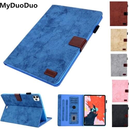 Business Case for 2020 iPad Pro 11 2nd Generation Business Cloth surface Silicone Back Stand Auto Sleep/Wake up Smart Cover Case