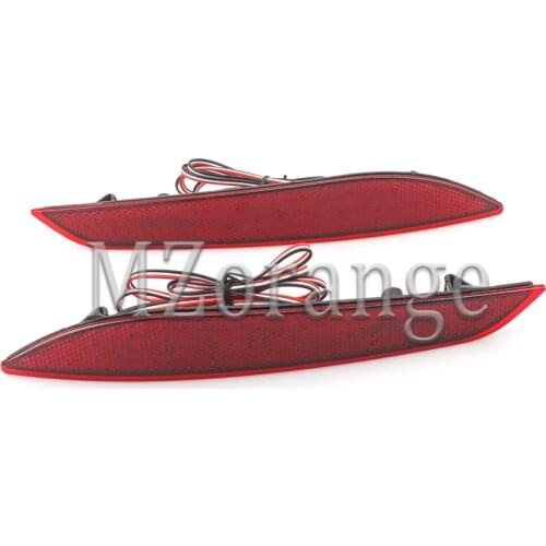 MIZIAUTO 2 PCS Rear Bumper Reflector Light For Chevrolet Cruze 2017 2018 Signal Brake Lamp Car Accessories