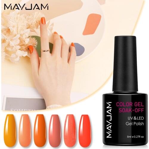 8ml Gel Nail Polish 6pcs Set Soak Off UV Gel Nail Gel Polish Cosmetics Nail Art Manicure Nails Gel Polish Shellak Nail Varnish