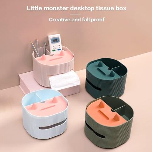 Tissue Box Desktop With Multifunctional Drawers Living Room Coffee Table Napkin Storage Box Creative Paper Drawers