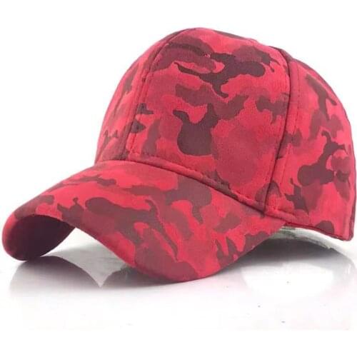New Fashionable Mens And WomensOutdoor Sports Baseball Cap Leather Velvet Pu Army Camouflage Leisure Desert Cap Adjustable