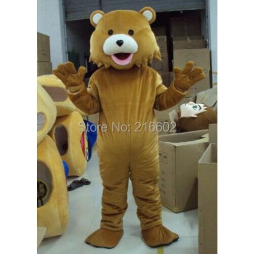Latest high quality Brown Bear Animal Mascot costume Adult Size Holiday special clothing