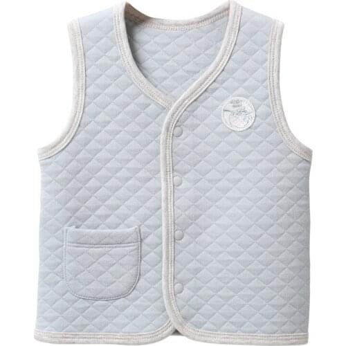 Fall Winter New Kids'Armor Boys Girls Cotton Padded Warm vest Kids Padded Cotton Shoulder clothing