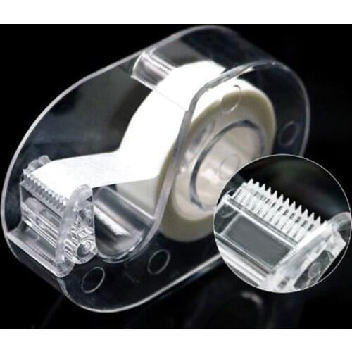 Plastic Grafting eyelash Tape Cutter Dispenser Adhesive Tape Holder For Eyelashes Extension Makeup Tools