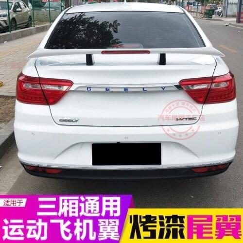 Suitable For Ten Generation Civic General Tail Wing of Hatchback Car Refits the Non Perforated Carbon Fiber Grain Sports Gt