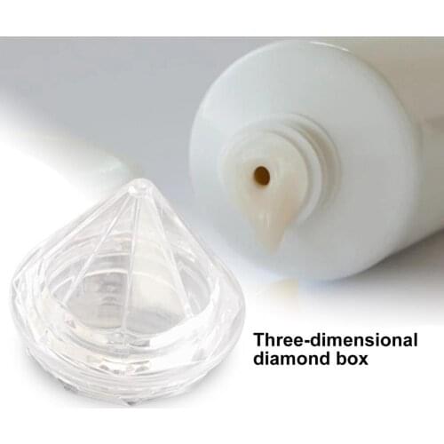 10Pcs Portable Plastic Cosmetic Empty Jars Clear Bottles Eyeshadow Makeup Cream Lip Balm Container Pots