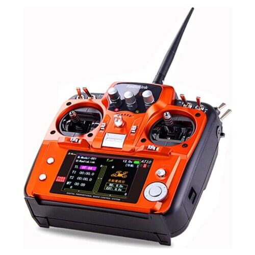 RadioLink 2.4GHz 12-Channel AT10 II V2 Radio Remote Control System Set with Receiver for RC Airplane Multicopter