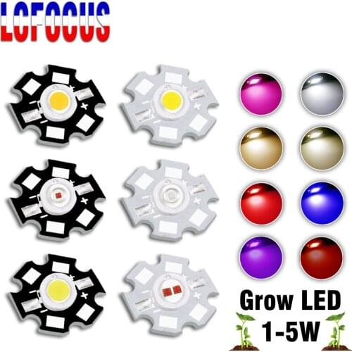 Hydroponices 1W 3W 5W 10W 20W 30W 50W 100W COB LED Grow Light Chip Full Spectrum 660 440 For Plant Seedling Grow Flower Aquarium