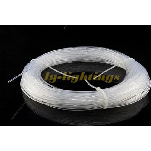 Solid PMMA Side light optical fiber side-glow optic fibre 2mm/100m for underwater pool tank lighting festive decoration