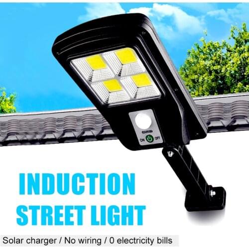 Solar Street Light Intelligence PIR Motion Sensor Garden Wall Outdoor Solar Lamp IP65 Waterproof Lamp Emergency Working Lantern