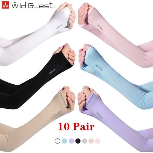 10 Pair Sunscreen Arm Sleeve Bicycle Sleeve Fishing Anti Ultraviolet Outdoor Driving
