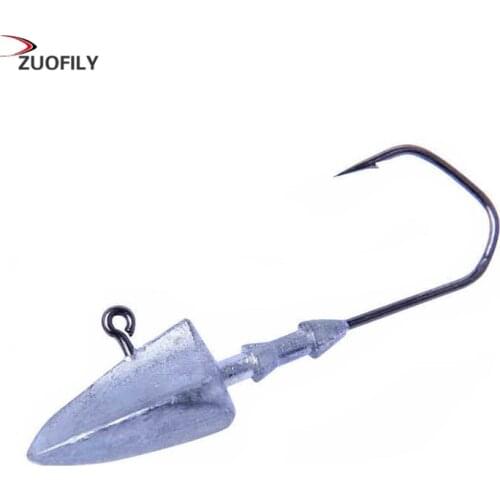 5Pcs/Lot Head Hooks 3.5g 5g 7g 10g 14g 20g Lead Head Hook Lure Hook Jig Head Multicolor Fishing Tackle Hooks